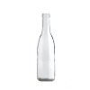 375ml Clear Burgundy Style Bottles - Flat Bottom Cork Finish 24/Case