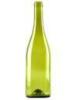750ml Green Dead Leaf Burgundy Bottles - Punted Cork Finish 12/Case