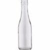 187ml Clear Champagne Bottles  - Cork or Crown Finish 24/Case