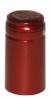 PVC Shrink Capsules, Metallic Solid Ruby Red 30/ct (Small)